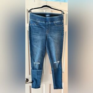 Old Navy Rockstar Mid-Rise Denim Jean Leggings Stretch Jeggings size 12